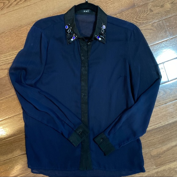 Oui sheer shirt - Picture 2 of 5